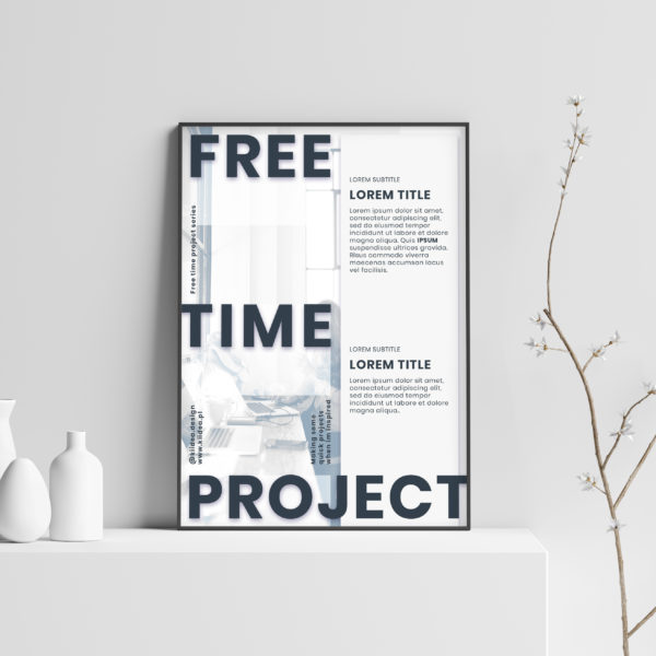Projekt plakatu Free time project